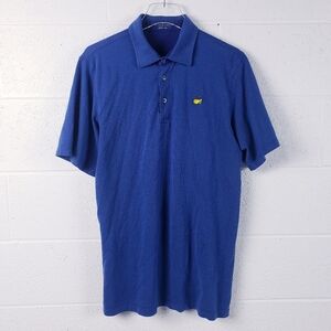 The Masters Polo Shirt Men's Large Clubhouse Collection Blue Golf Preppy
